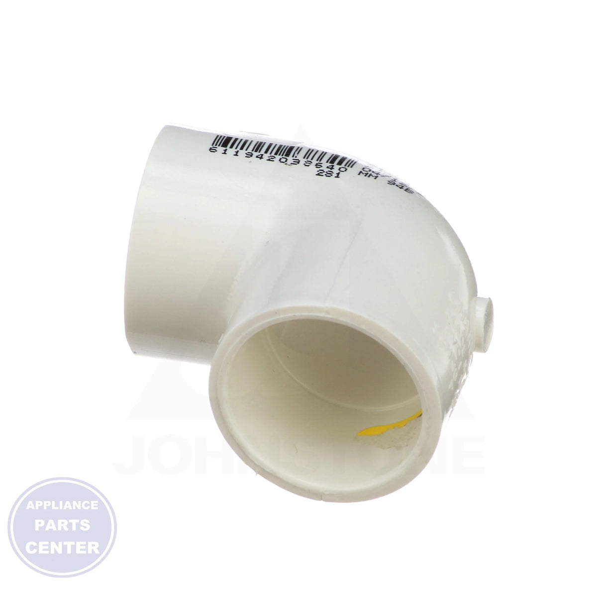 1 x 1 PVC SLIPxSLIP 90 Elbow 406-010 - Detailed view of 90-degree angle