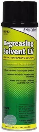 B84-509 Degreasing Solvent-Lv Aerosol 4083-83 - Main view showing powerful blasting spray for air conditioning compressors