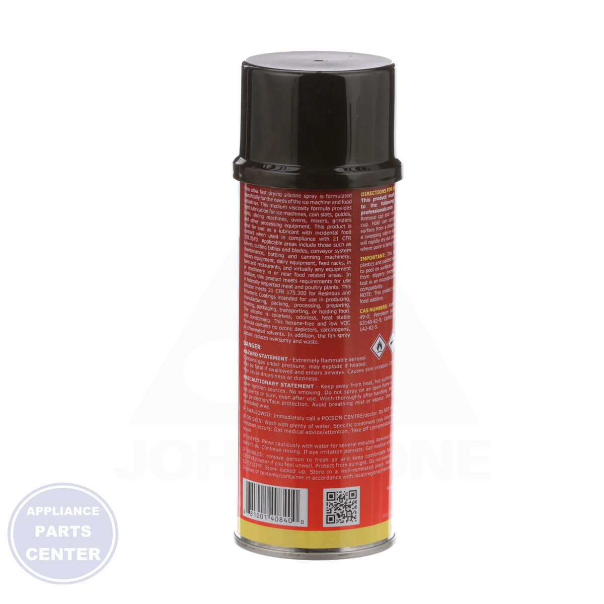 Food Grade Silicone Aerosol 4084-03 - Side view with FDA-approved specs