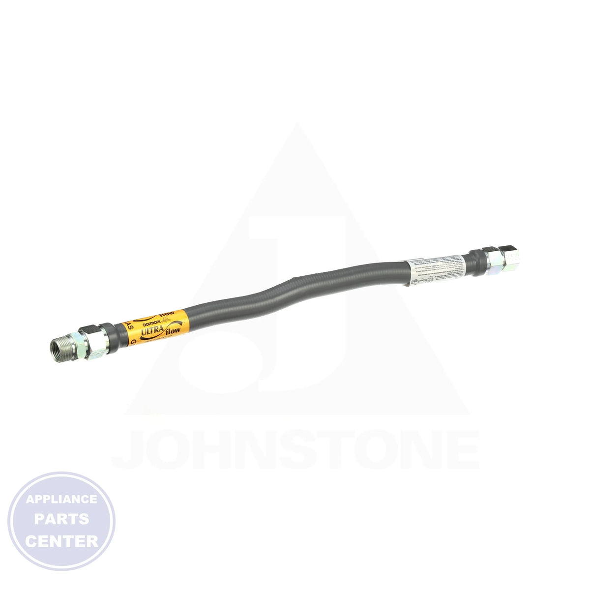 24" Hi-BTU Gas Connector 41-4142-24 - Side view with precise measurements and specs