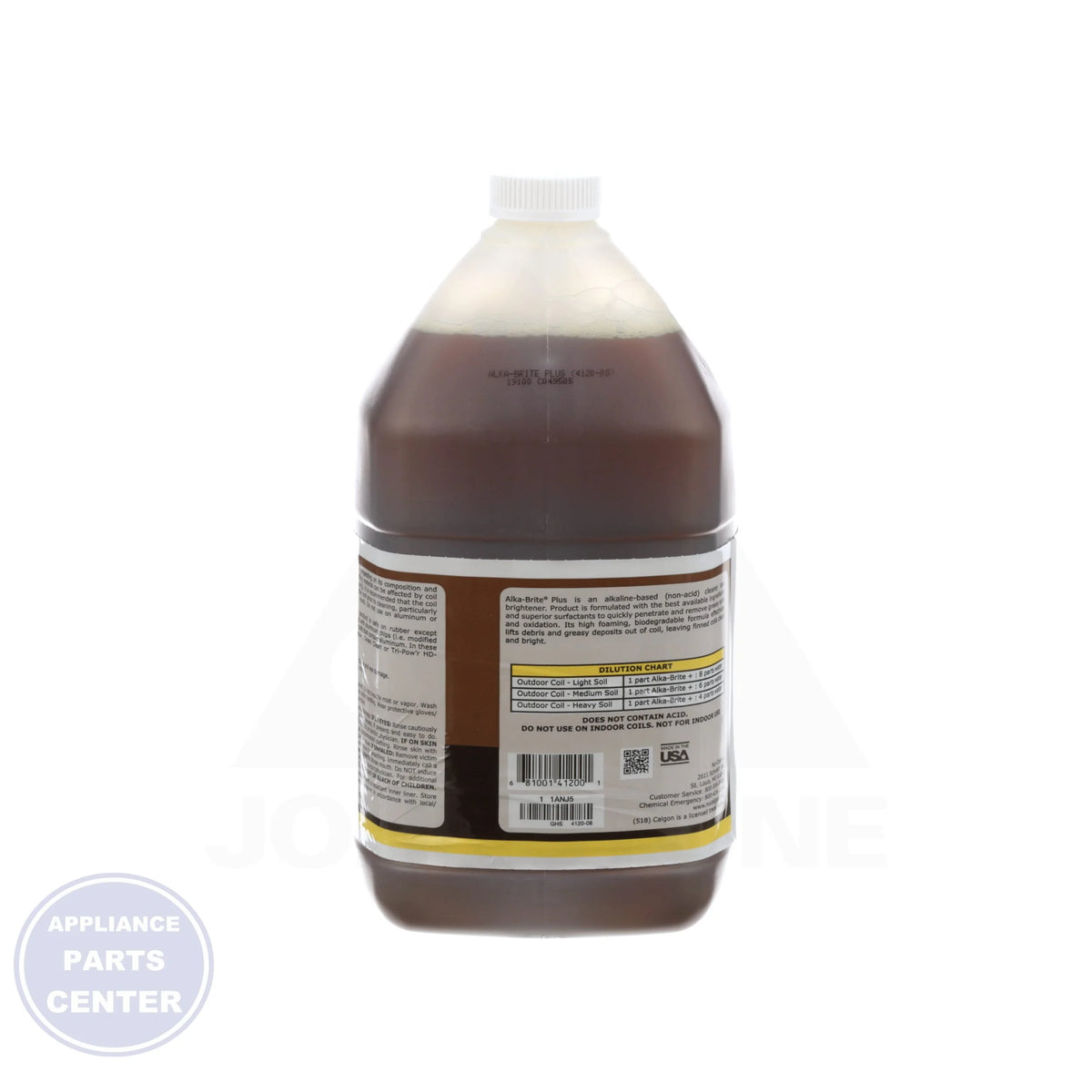 Alka-Brite® Plus Coil Cleaner 4120-08 - Side view with 1 Gallon capacity