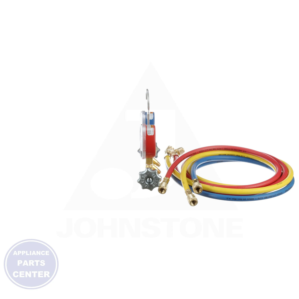 R12/R22/R502 Manifold 41215 - Detailed view of 60 inch hoses