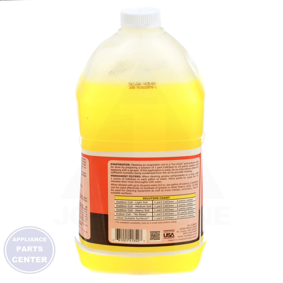 CalClean® 4135-08 - Side view with a 1-gallon capacity