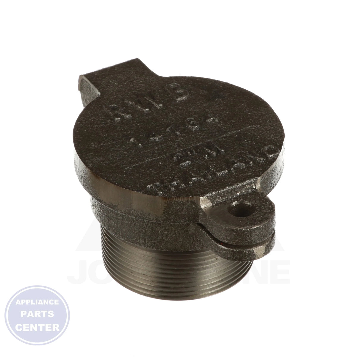 Hinged Fill Cap 4164 - Detailed view of cast iron construction