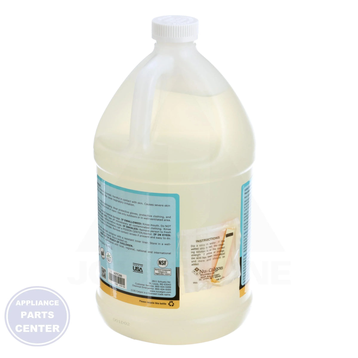 Eco-Lyme Descaler 4167-08 - Side view with odorless and low-foaming features
