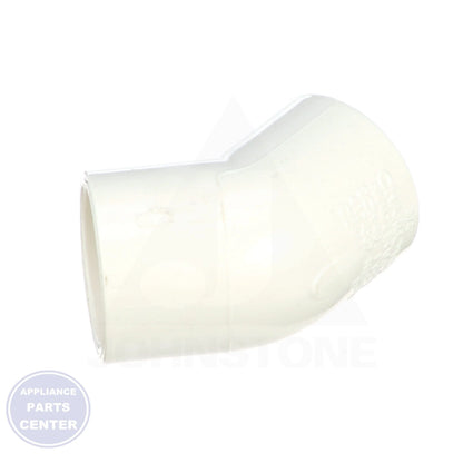 3/4 x 3/4 PVC SLIPxSLIP 45 Elbow 417-007 - Side view with 3/4 inch dimensions