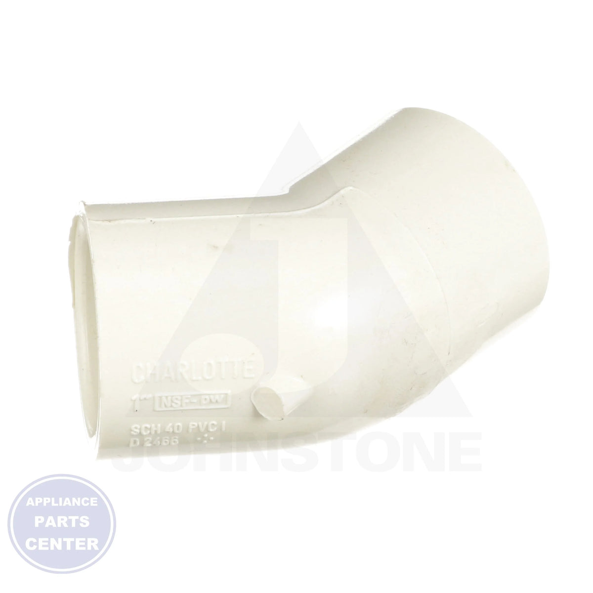 1 x 1 PVC SLIPxSLIP 45 Elbow 417-010 - Side view with SCH 40 specs