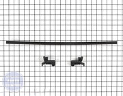 WHIRLPOOL DISHWASHER BOTTOM DOOR SEAL 4172127 - Main view showing tight seal for specific models