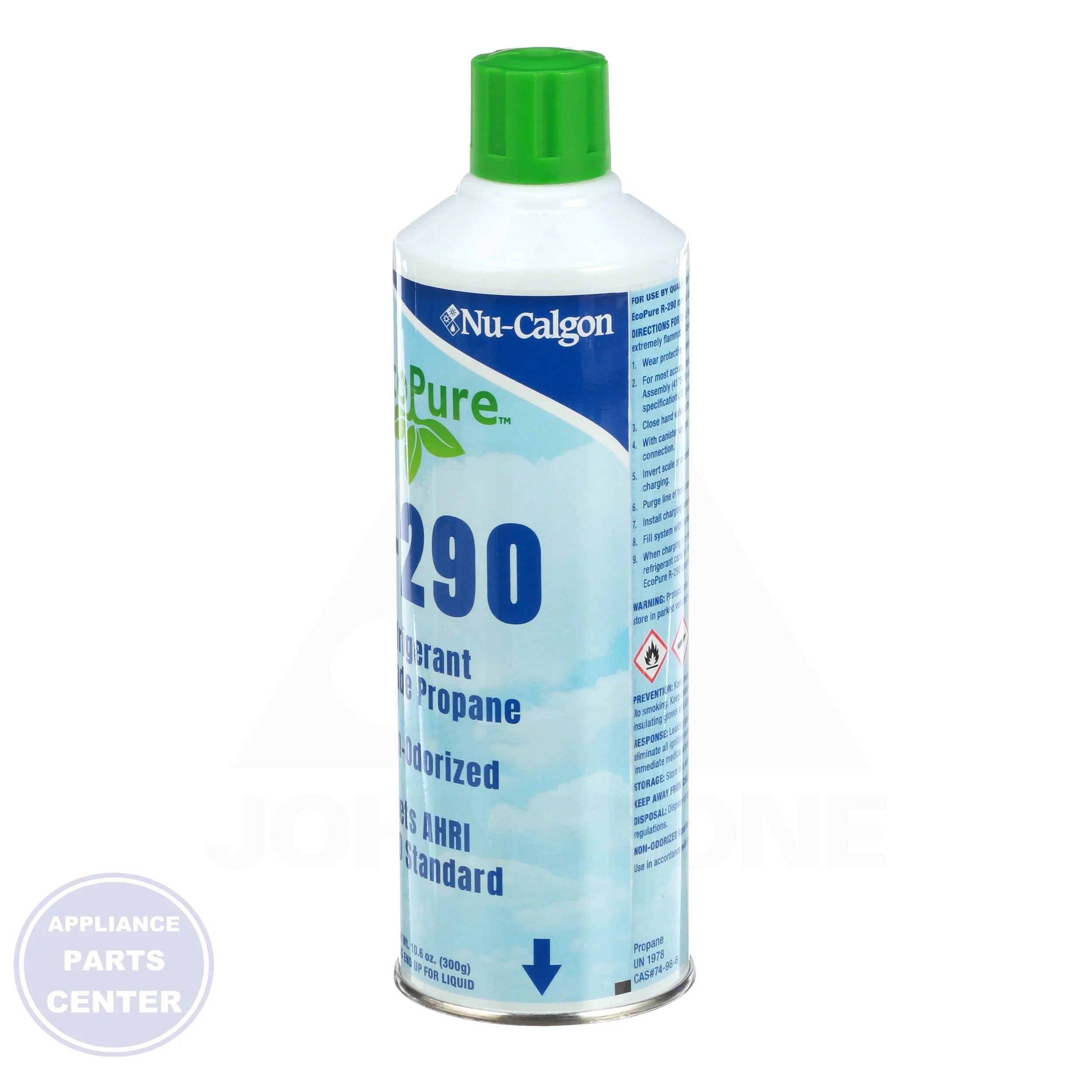EcoPure R290 Hydrocarbon Refrigerant 4175-21 - Detailed view of low GWP of 3.3