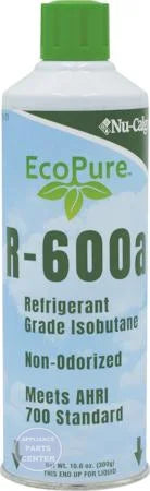 [Brand] EcoPure R600-A Hydrocarbon Refrigerant 4175-31 - Main view showing non-odorized canister for various models