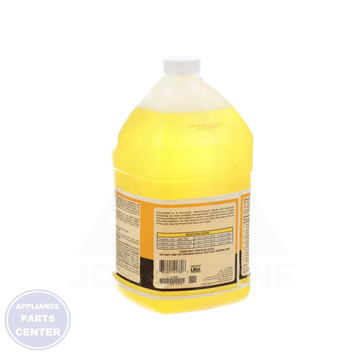4178-08 Foam-Brite® - Side view with 1 Gallon capacity