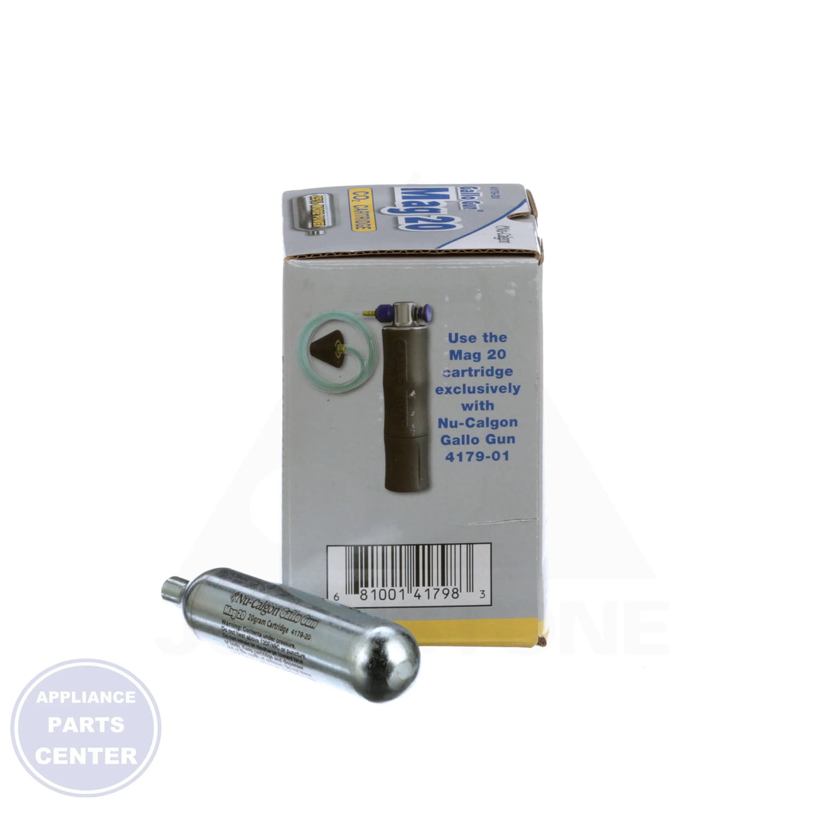 CO2 Cartridge 20 Grams 4179-20 - Detailed view of Mag 20g CO2 Cartridge