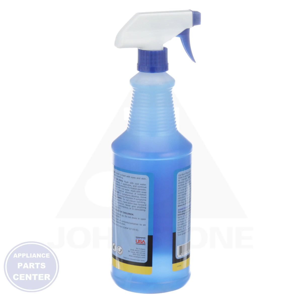 Gas Leak Detector Cal-Blue Plus 4182-24 - Side view with 1-quart size