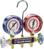 [Brand] R22/R404A/R410A Manifold 42001 - Main view showing large 3-1/8" gauges for H85-813 models