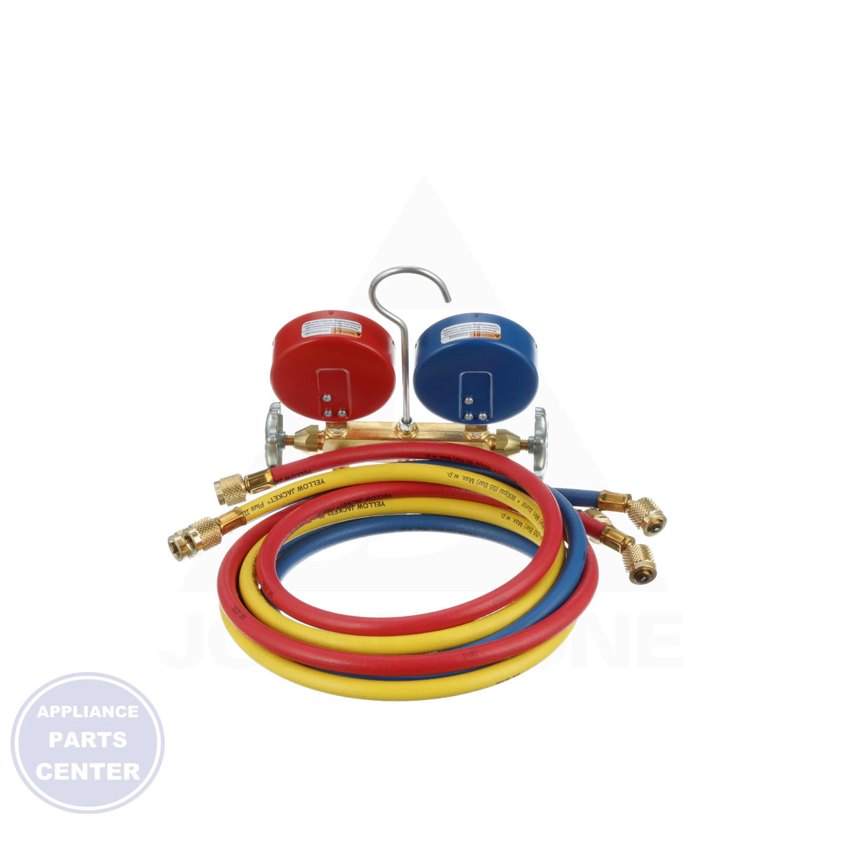 Series 41 2-Valve Manifolds 42006 - Side view with 3-1/8" gauge size