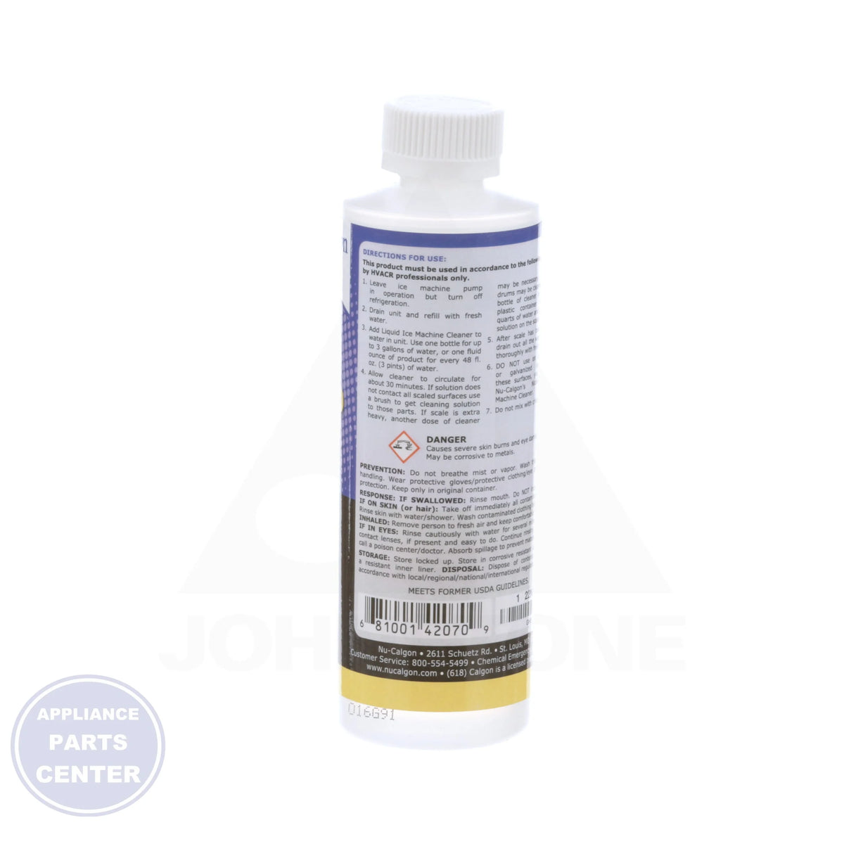 Ice Machine Cleaner 4207-47 - Side view with 8 Oz. capacity
