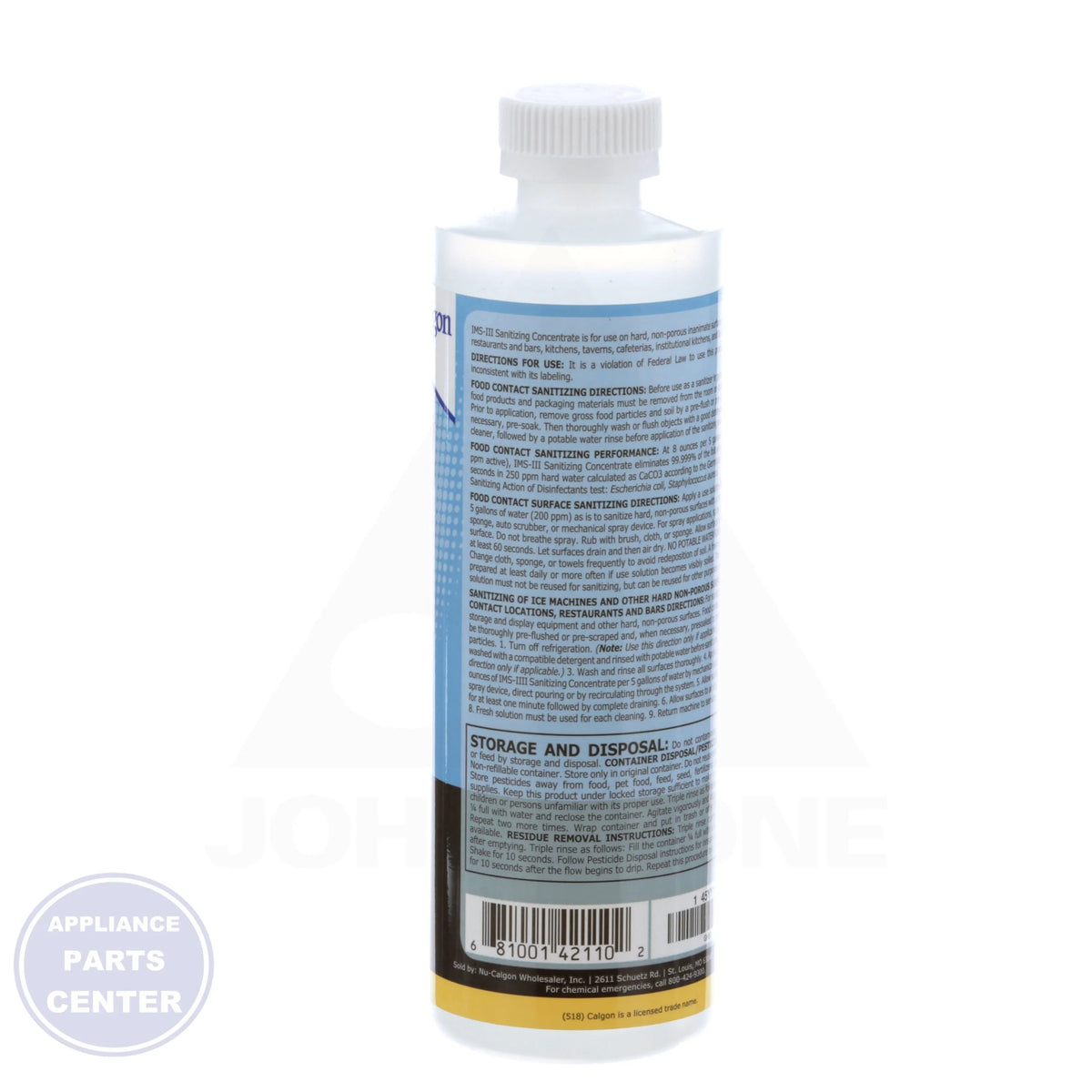 Ice Machine Sanitizer III 4211-34 - Side view with 16 Oz capacity