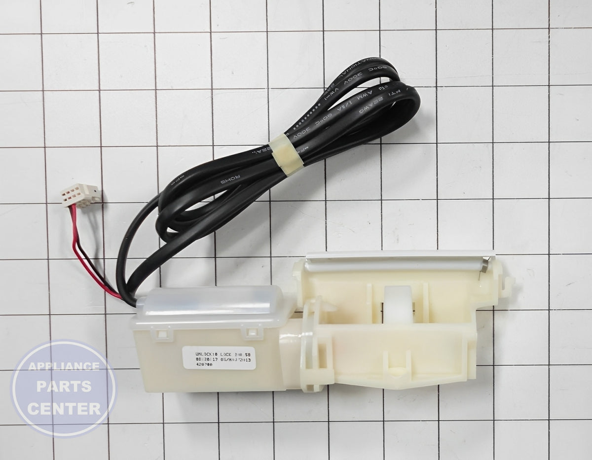 Fisher & Paykel Washer Lid Lock Harness Assembly 424314P - Detailed view of locking mechanism technical details