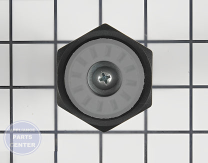 LG WASHER LEVELLING LEG ASSEMBLY 4263FA3933C - Side view with precise measurements