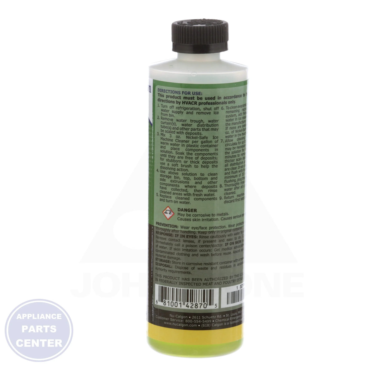 Nickel-Safe Ice Machine Cleaner 4287-34 - Side view with 16 Oz. capacity