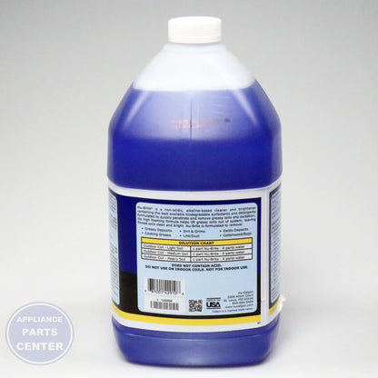 NUC NU-BRITE 4 X 1 GAL. CS. - Installation in NUC Air Conditioner showing application points
