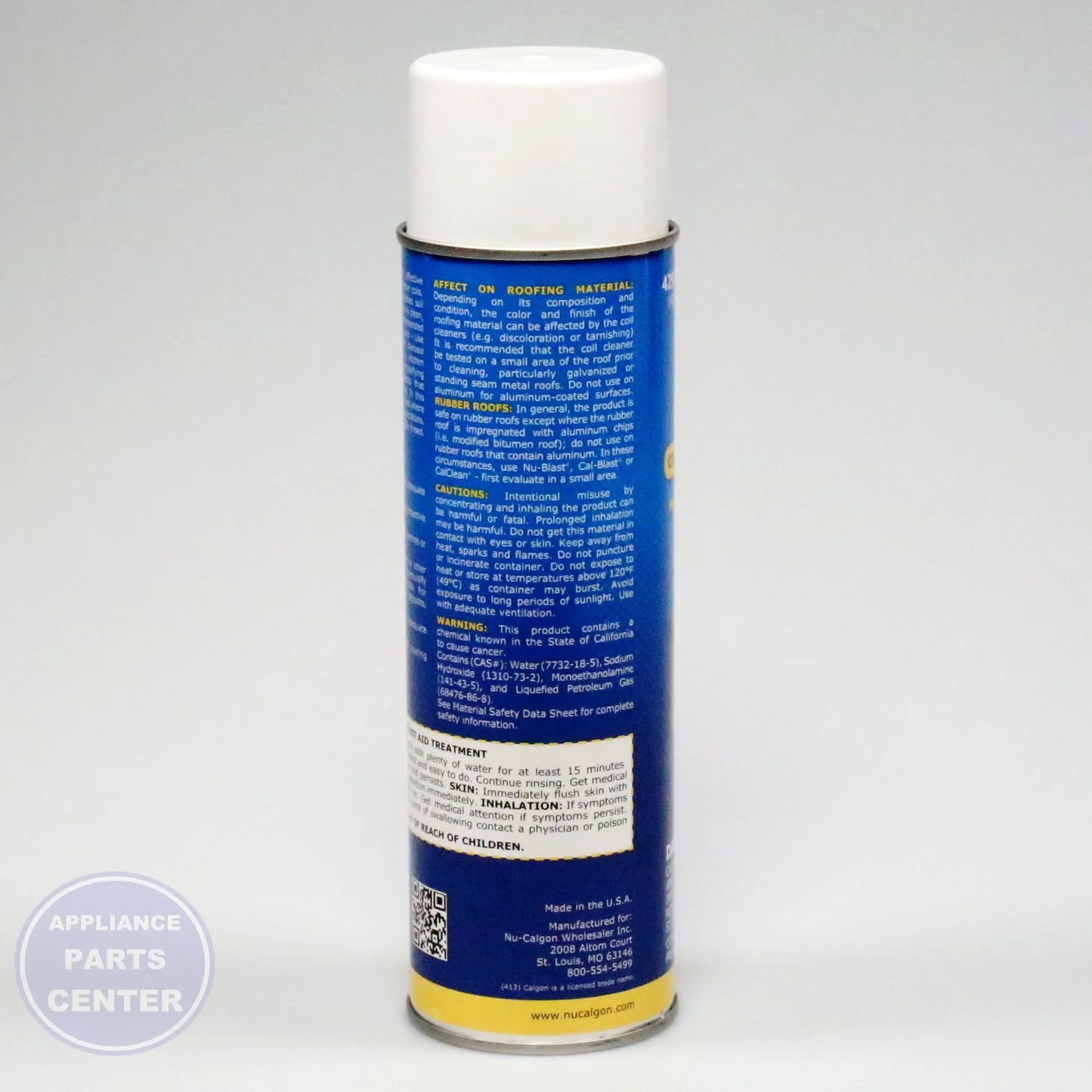 NUC NU-BRITE AEROSOL 4291-18 - Detailed view of efficient cleaning formula