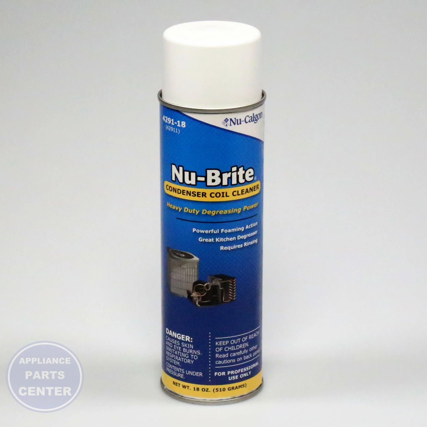 NUC NU-BRITE AEROSOL 4291-18 - Main view showing powerful cleaning for NUC Air Conditioner