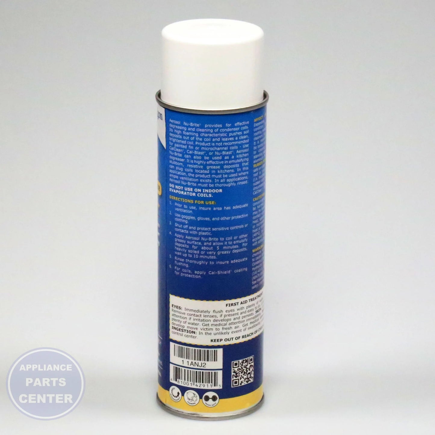 NUC NU-BRITE AEROSOL 4291-18 - Installation in NUC Air Conditioner showing application points