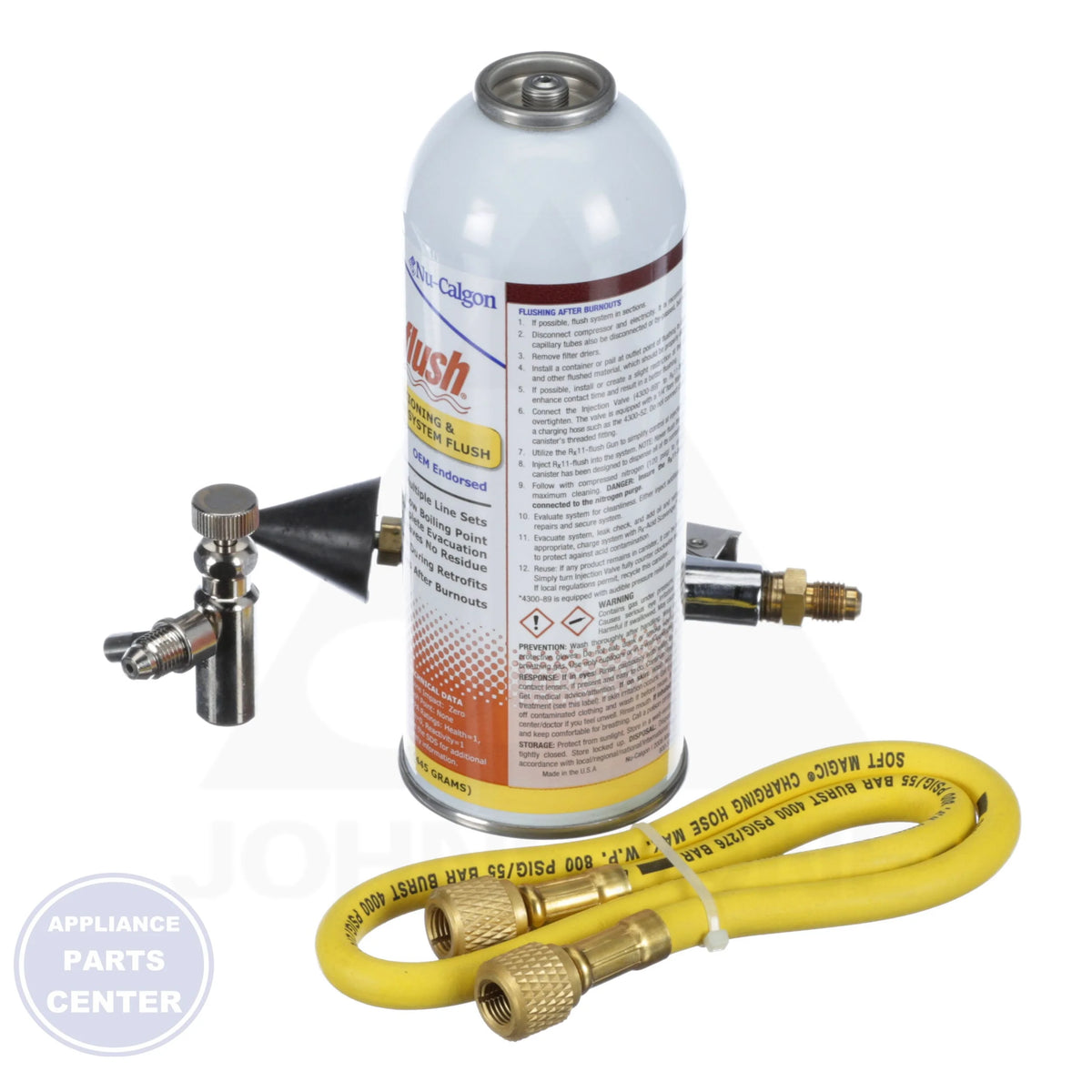 Rx11® flush Starter Kit 4300-08 - Detailed view of flushing system components