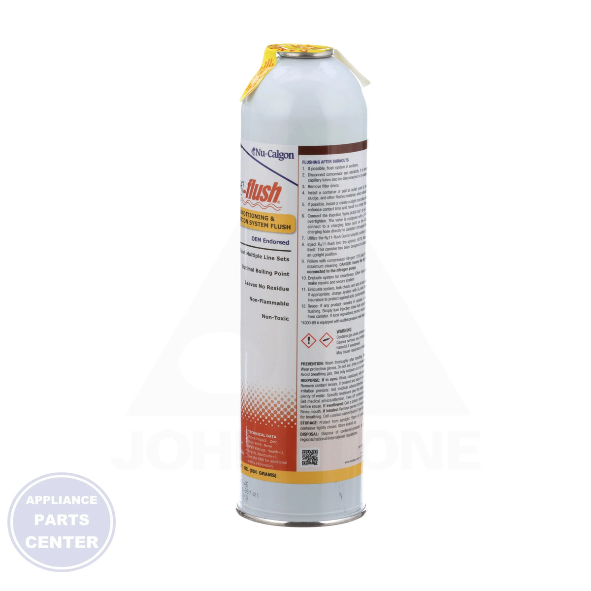 Rx11® flush 4300-11 - Detailed view of effective cleaning action