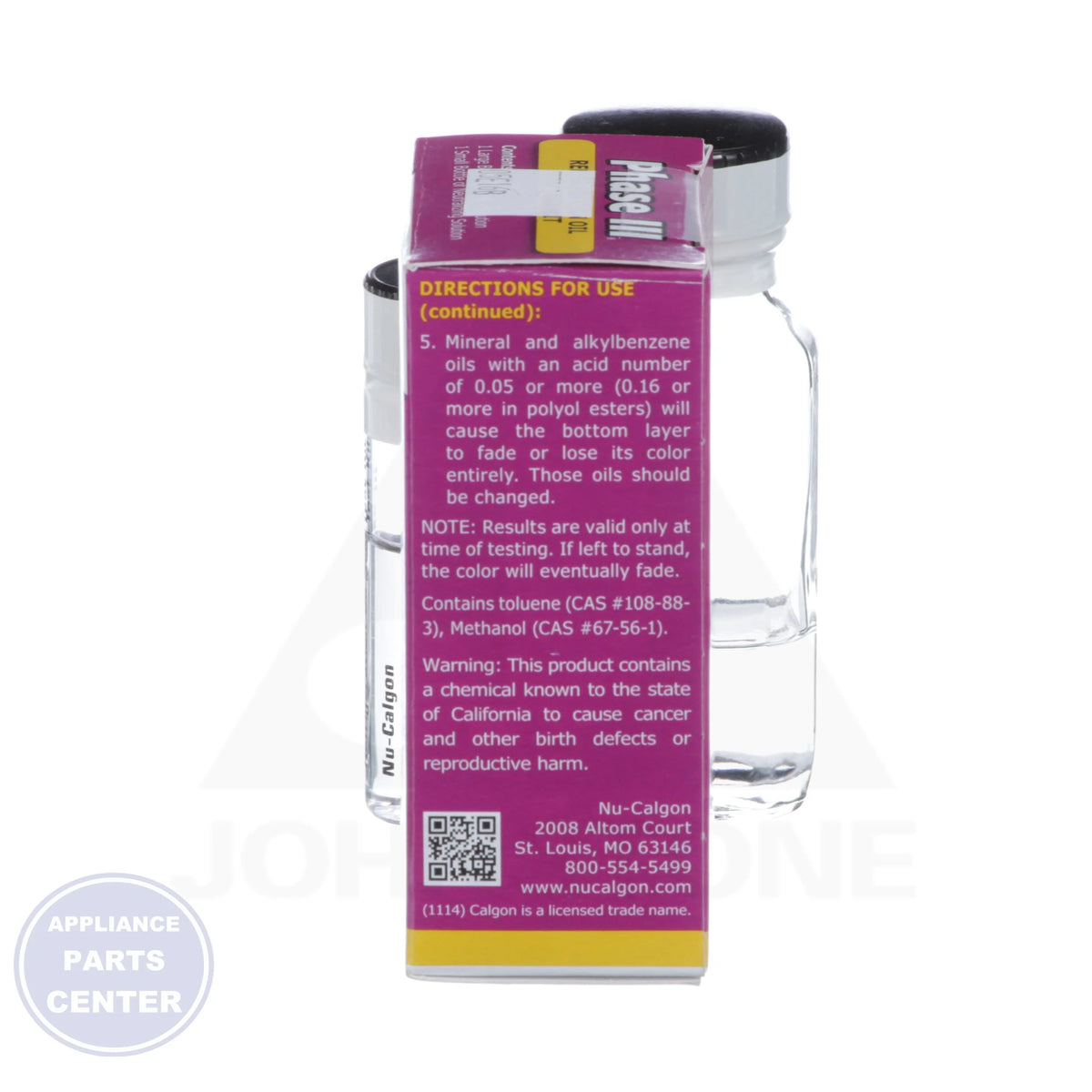 Phase III® Acid Test Kit 4320-W8 - Detailed view of oil acidity detection mechanism
