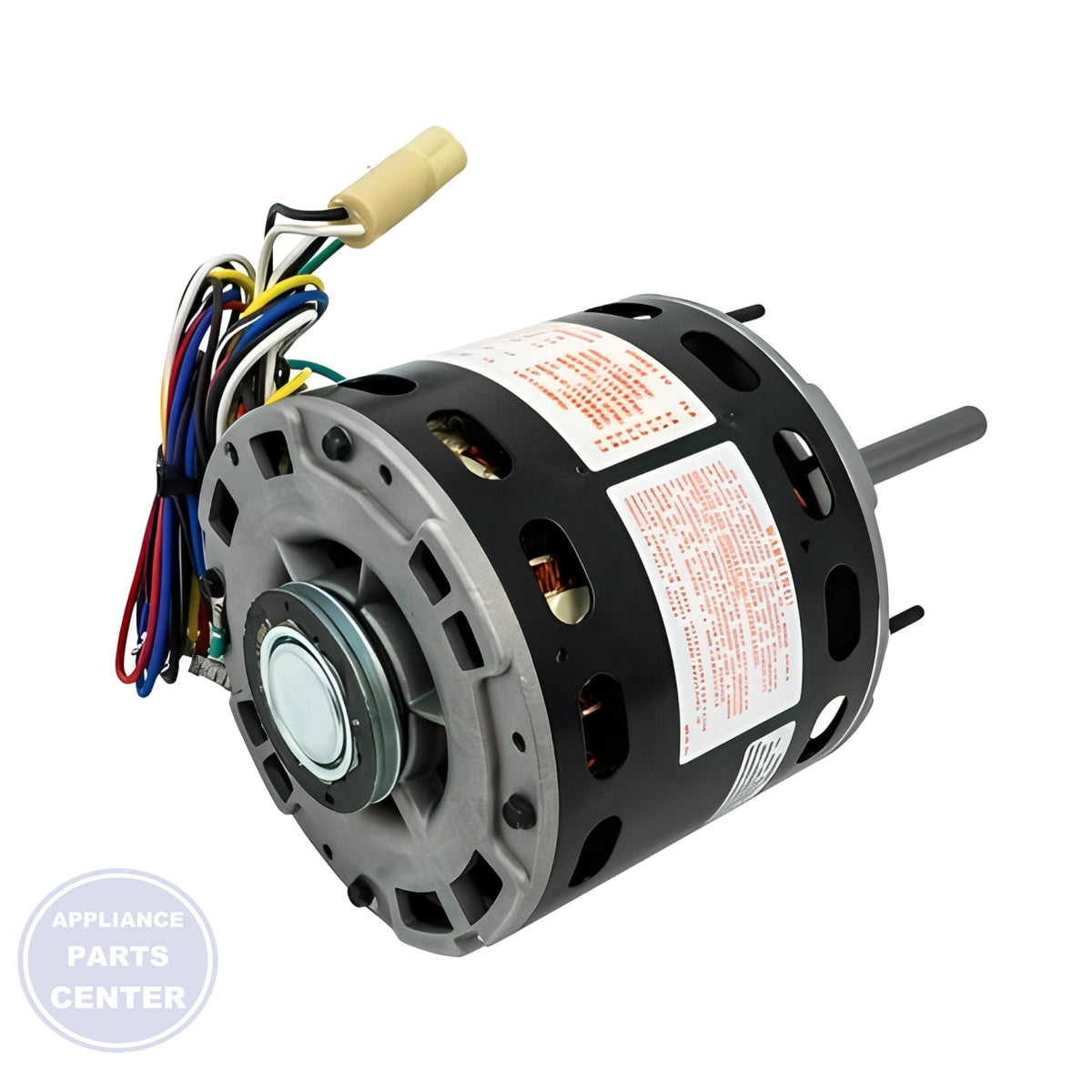 PACKARD 48 FRAME DIRECT DRIVE BLOWER MOTOR 43583 - Side view with 1/4 HP and 115V specs