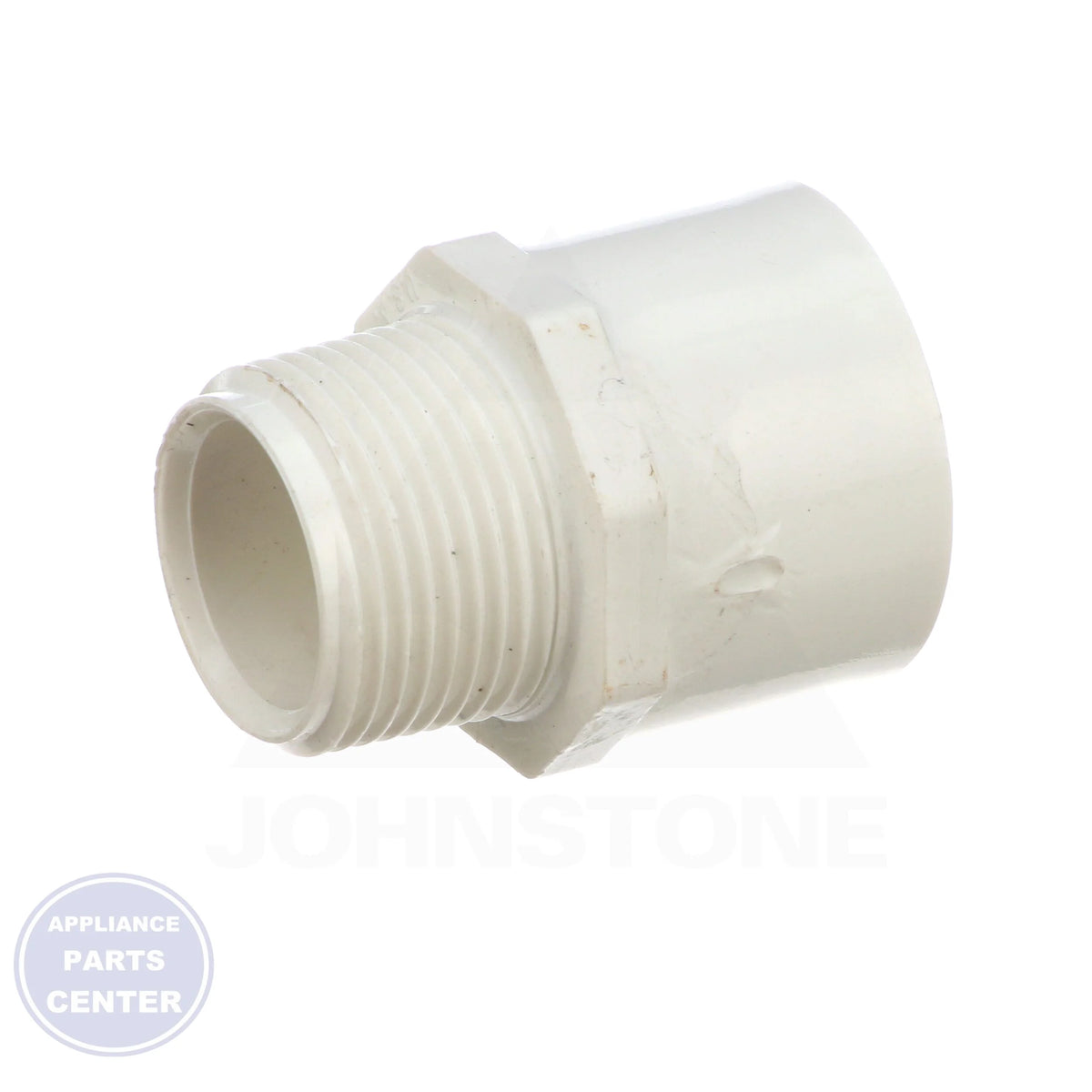 1 x 1 PVC SLIPxMPT Adapter 436-010 - Side view with 1-inch measurements