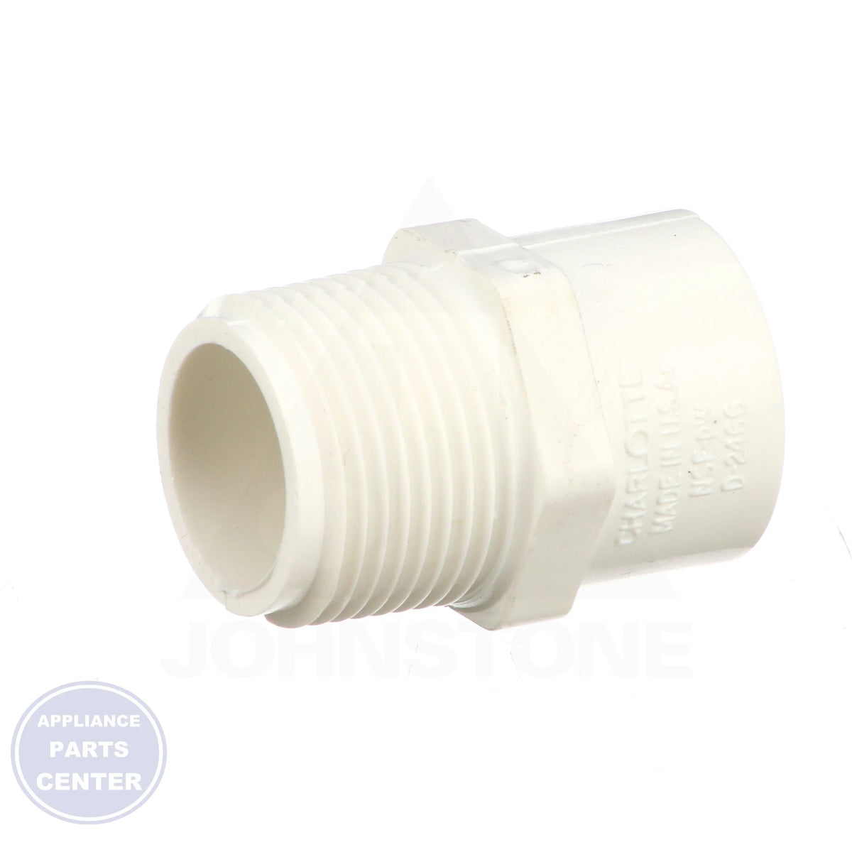 3/4 x 1/2 PVC MPTxSLIP Adapter 436-101 - Side view with SCH 40-Reducing specifications