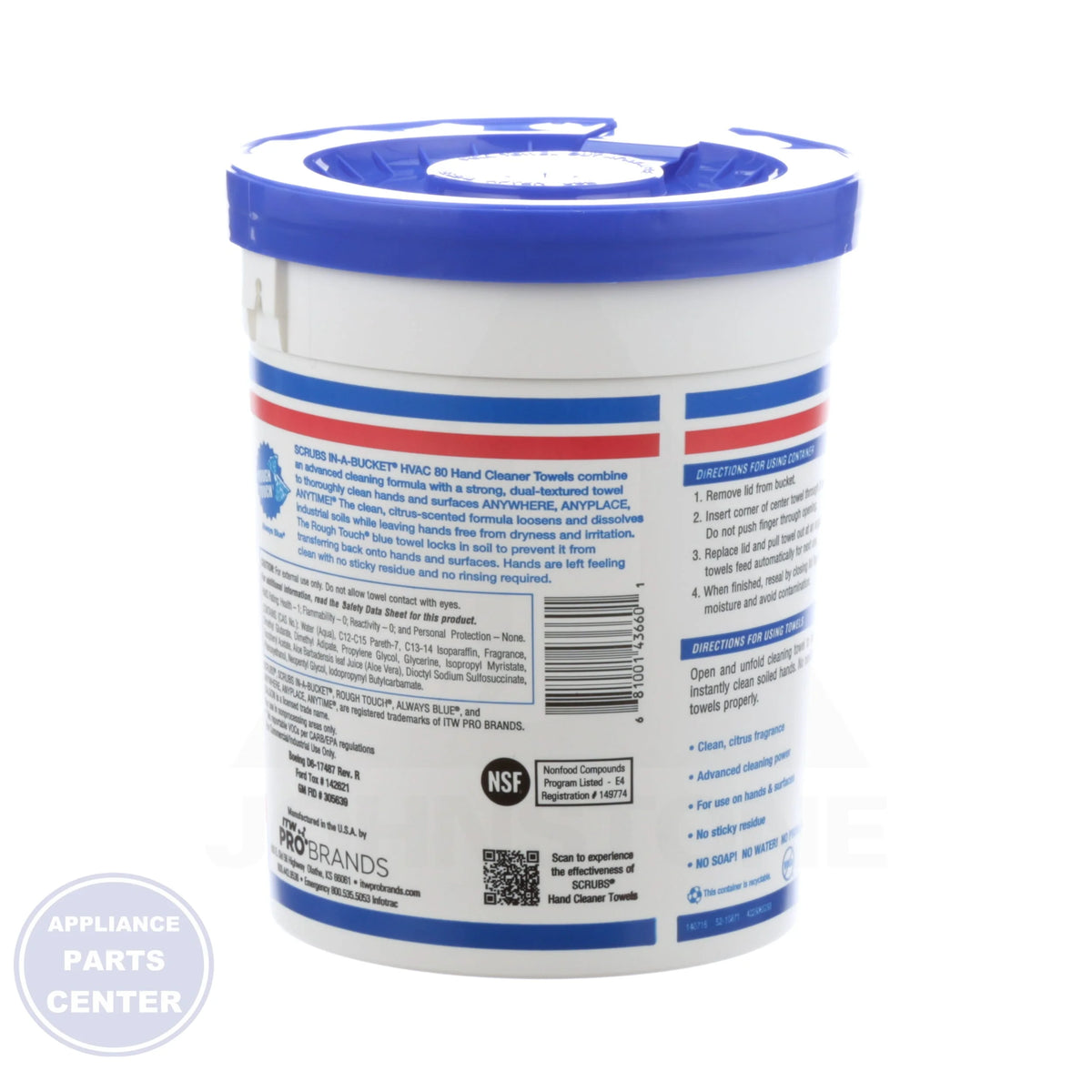 4366-87 - Side view with 80 wipes specification