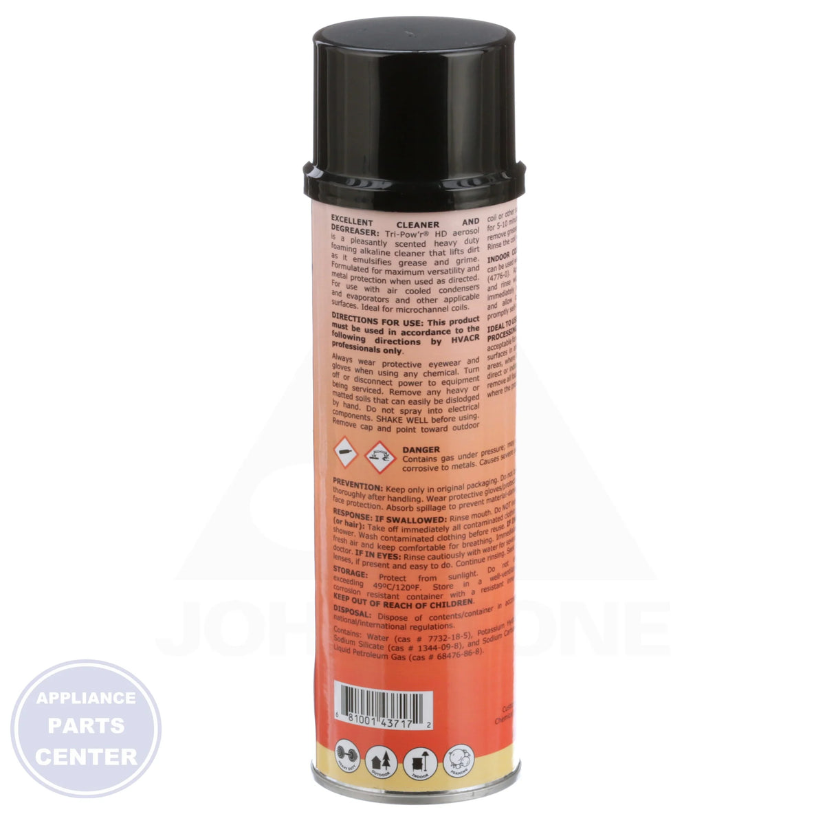 Tri-Pow'r HD Aerosol 4371-75 - Side view with potent cleaning specs