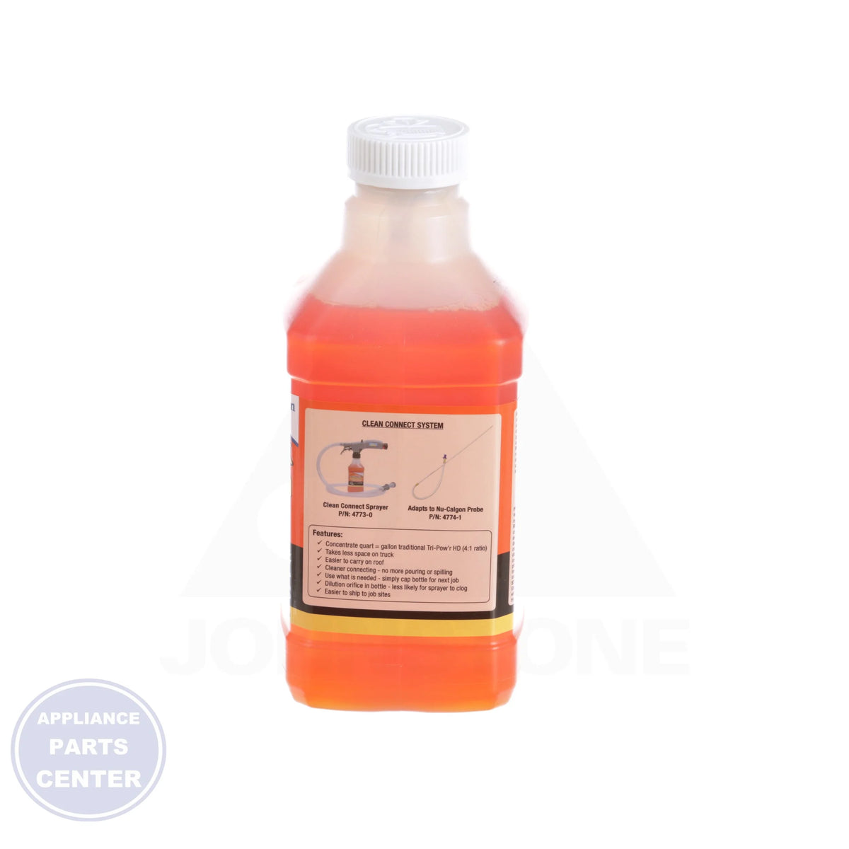 Tri-Pow'R HD 4X Concentrate Coil Cleaner 4371-90 - Detailed view of quart size and dilution insert