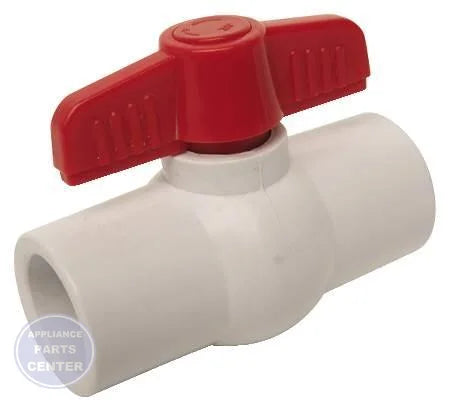 [Brand] 3/4" Pvc Ball Valve 4377000510 - Main view showing PVC schedule 40 for improved efficiency