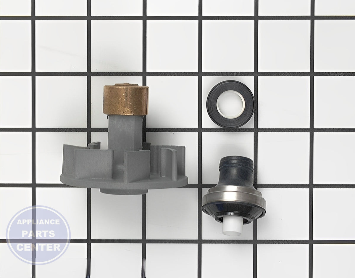 WHIRLPOOL DISHWASHER IMPELLER 4386996A - Main view showing water pump efficiency for specific models