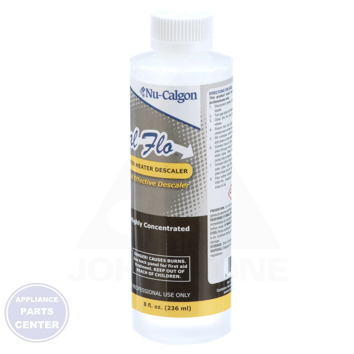 Vital-Flo 4387-02 - Detailed view of metal-safe descaling properties