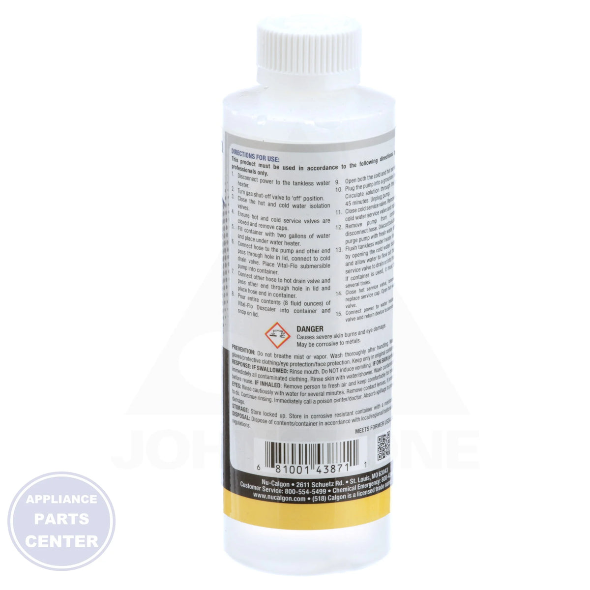 Vital-Flo 4387-02 - Side view with 8 oz. capacity