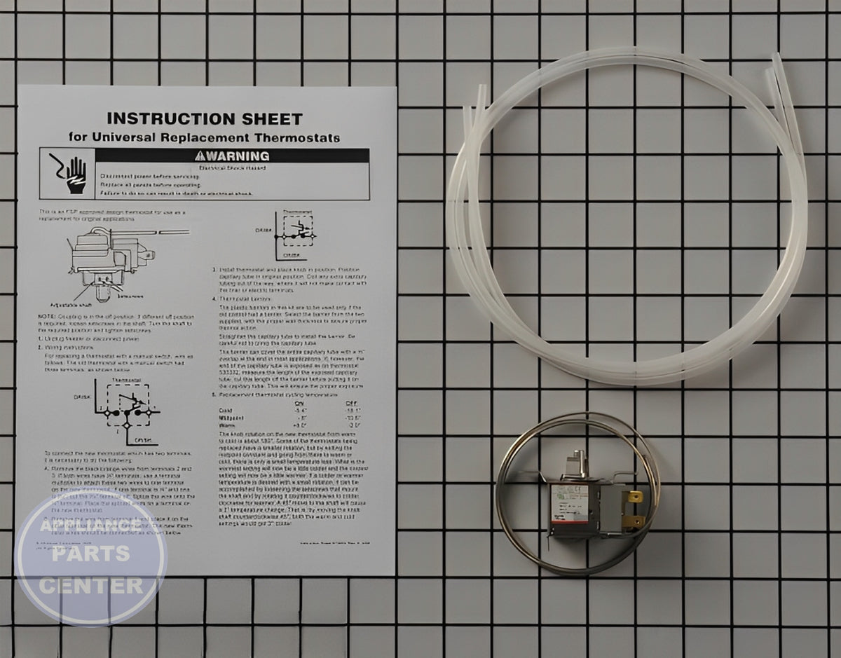 Whirlpool Temperature Control Thermostat 4389248 - Installation in Kenmore model showing key mounting points