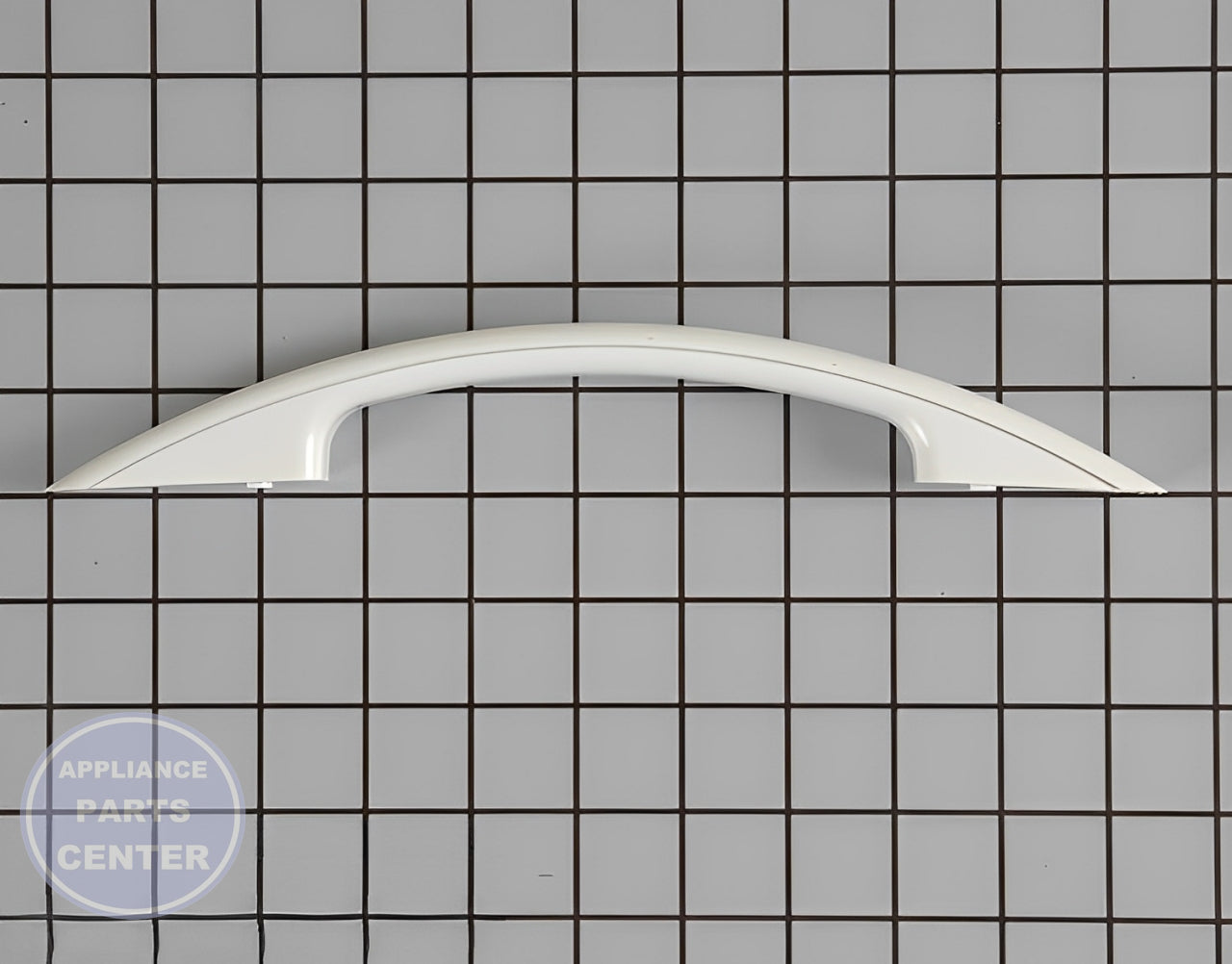 Whirlpool Door Handle 4393777 - Main view showing durable construction for Whirlpool, Kenmore, Roper, Estate, Inglis microwaves
