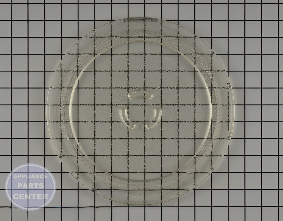 Amana Glass Tray 4393799 - Main view showing sturdy support for Amana and Whirlpool models