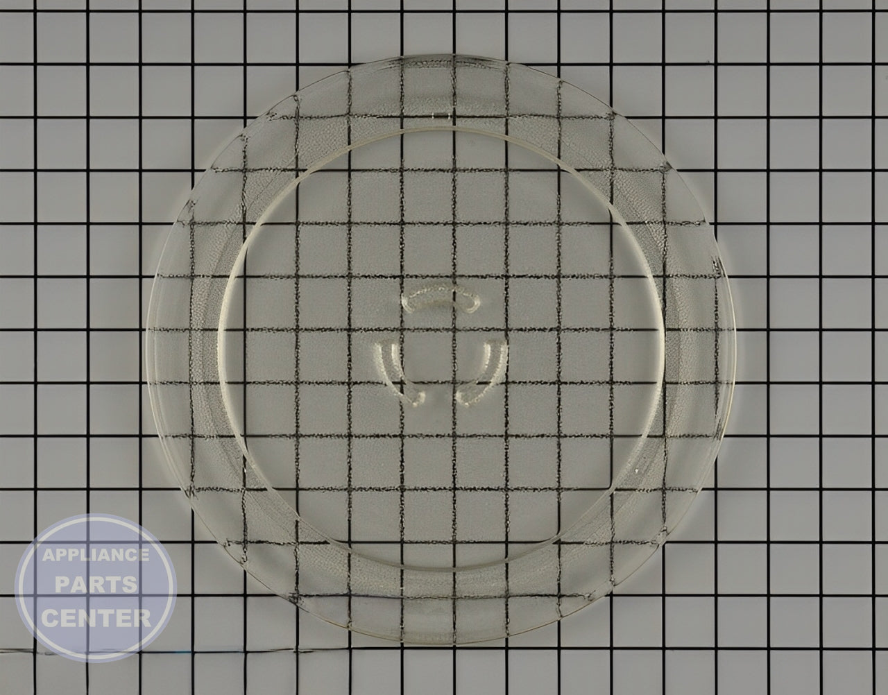Amana Glass Tray 4393799 - Main view showing sturdy support for Amana and Whirlpool models