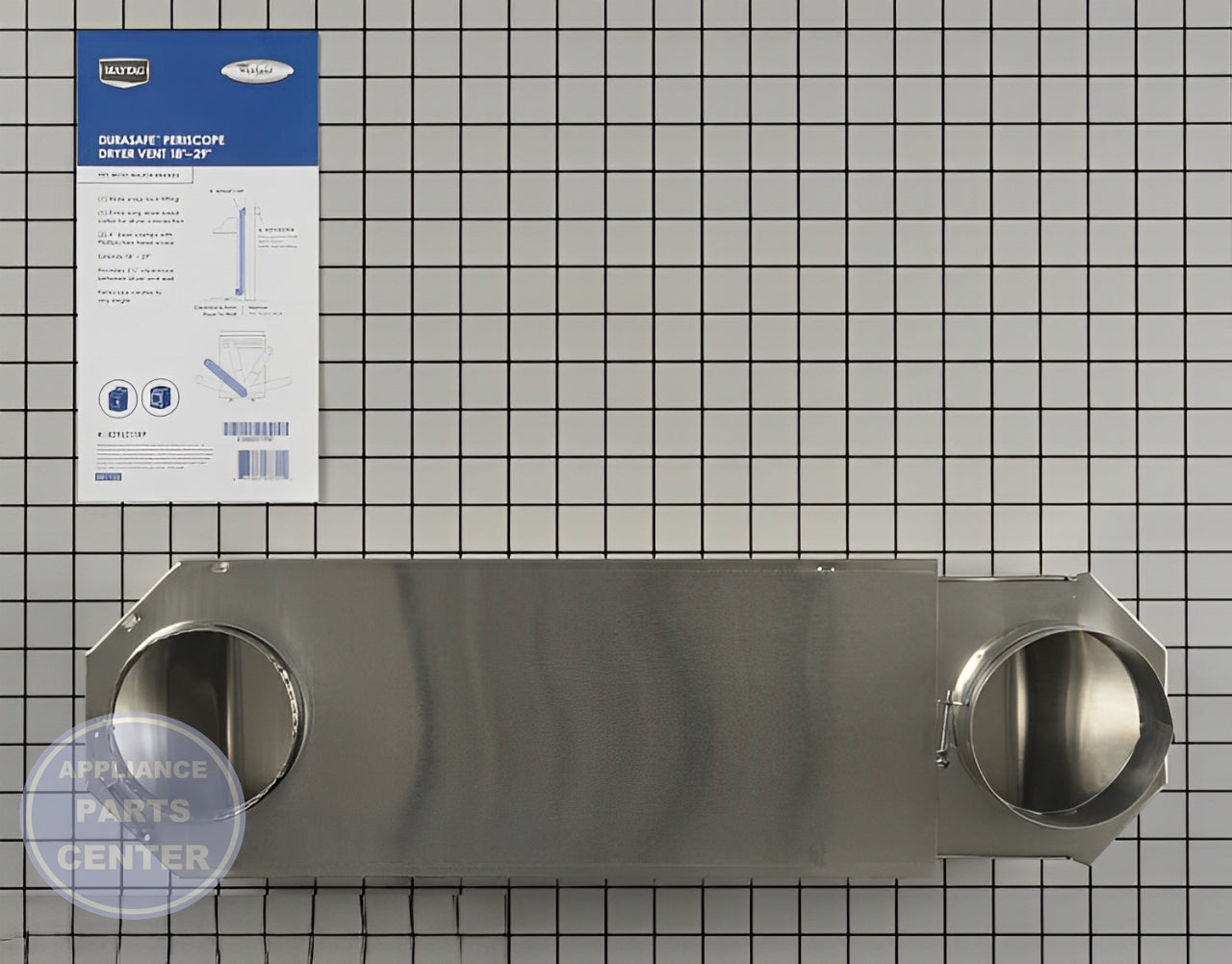 Whirlpool Dryer Vent Periscope 4396011RP - Main view showing adjustable length for various models