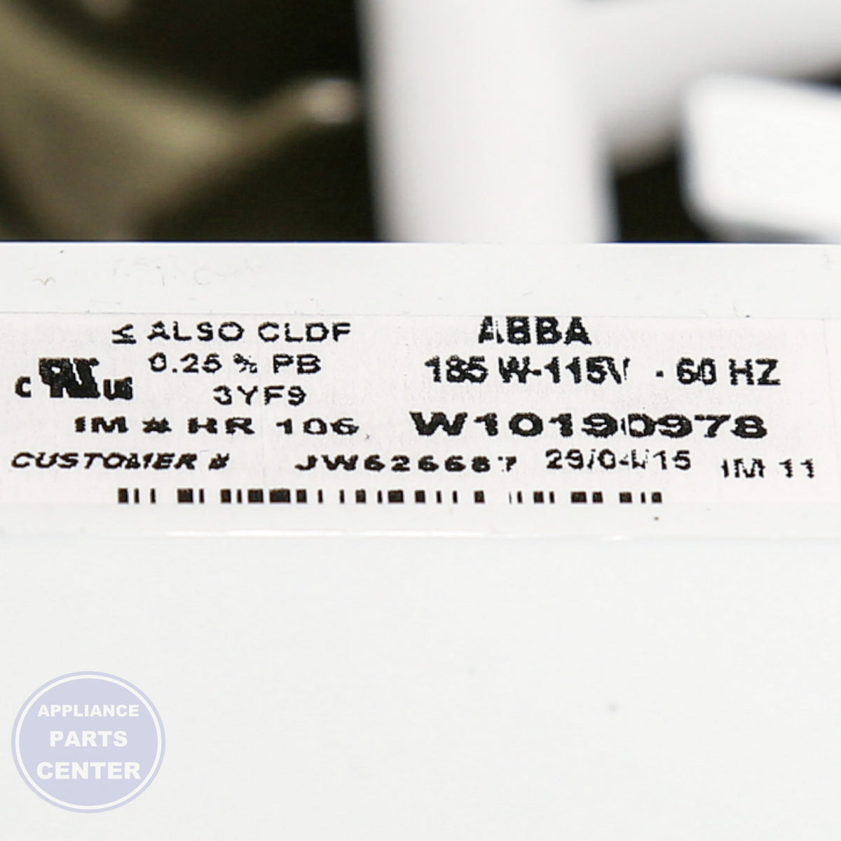 WPL ICEMAKER KIT 4396418 - Installation in 1165801A showing key mounting points