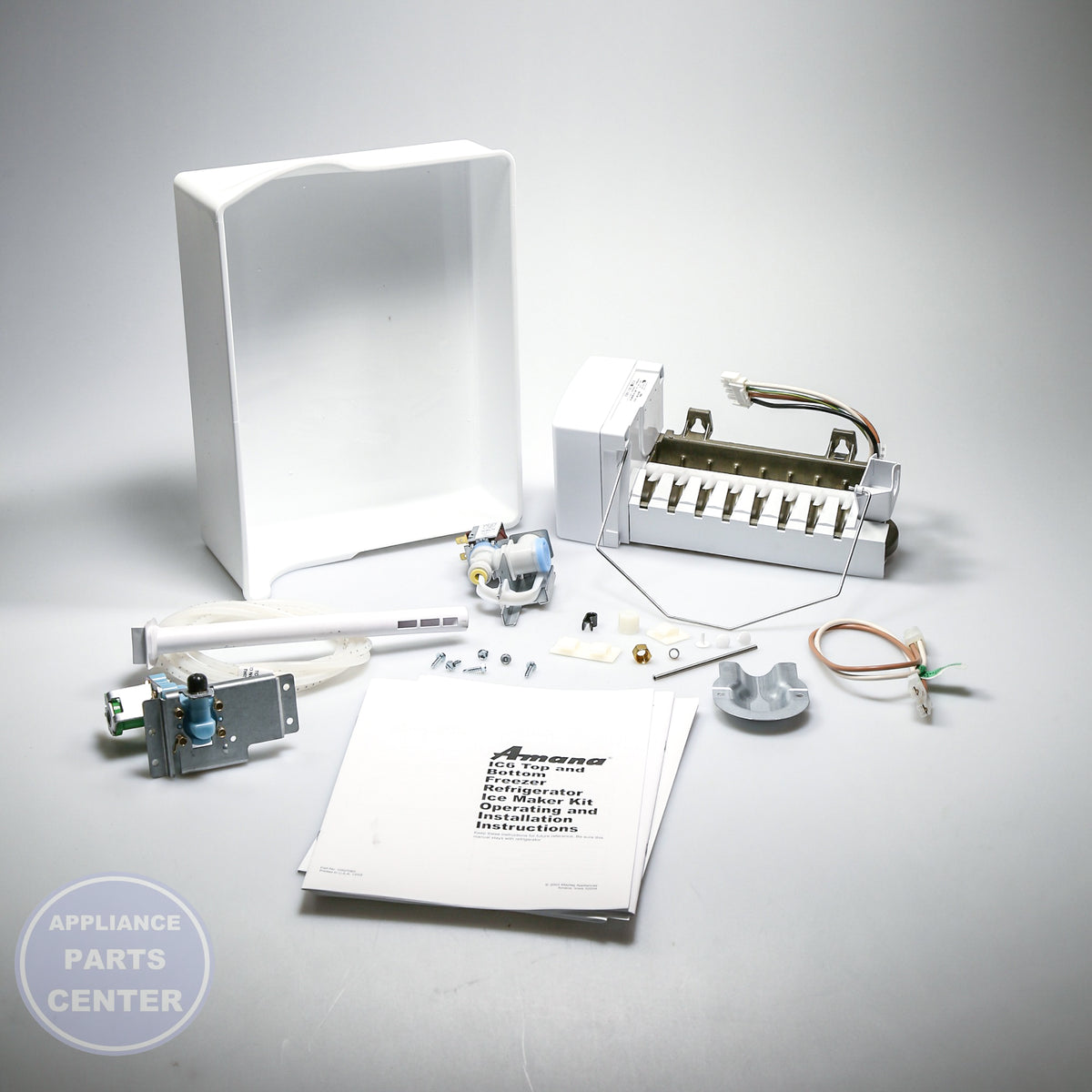 WPL ICEMAKER KIT 4396418 - Installation in 1165801A showing key mounting points