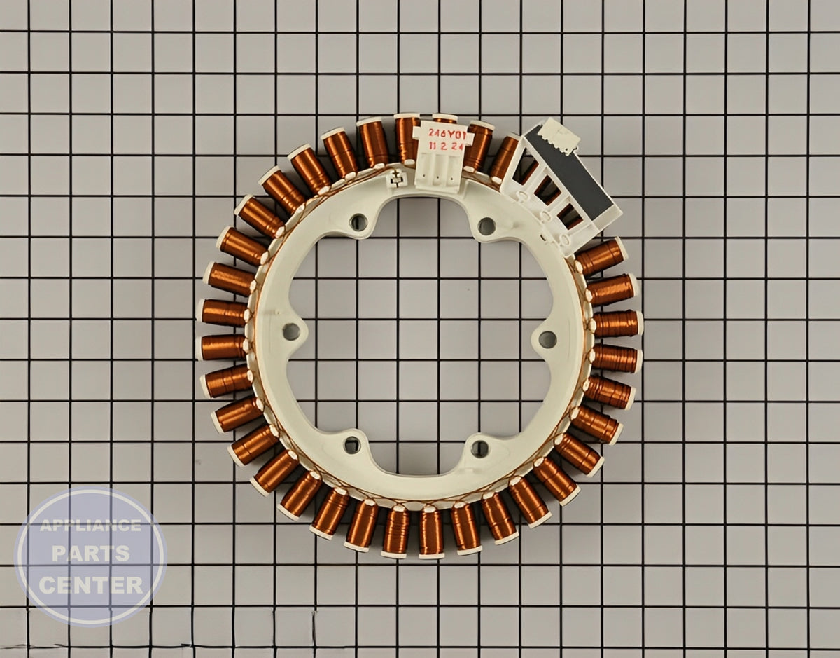 L-G STATOR ASSEMBLY 4417EA1002F - Main view showing motor efficiency enhancement for specific models