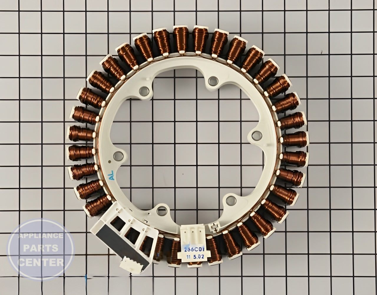 LG WASHER MOTOR STATOR ASSEMBLY 4417EA1002K - Side view with 200 lbs load capacity